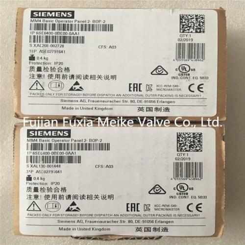 Siemens panel 6SE6400-0BE00-0AA1