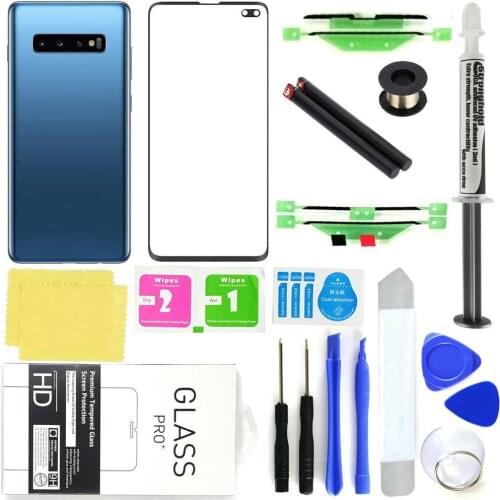 Front Lens Screen Back Glass Replacement Repair Kit for Samsung Galaxy S10 Plus Touch Screen Accessories For Mobile Phones