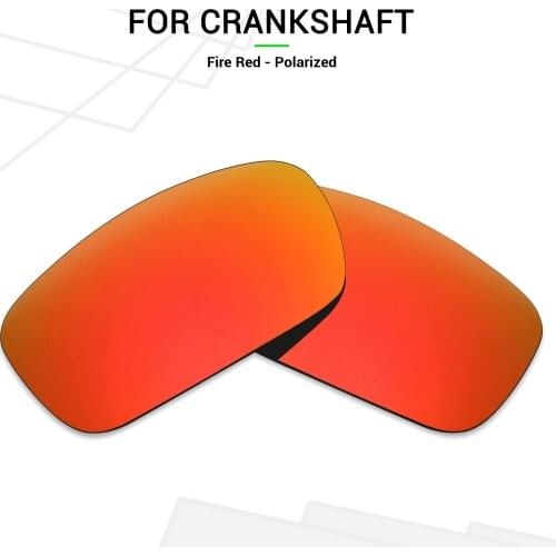 Mryok POLARIZED Replacement Lenses for Oakley Crankshaft Sunglasses Fire Red