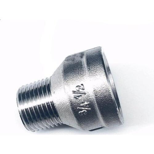 304 Stainless Steel Pipe Fitting 1/4" 3/8" 1/2" 3/4" 1" BSP Female To Male Reducer Coupler Water Gas Oil