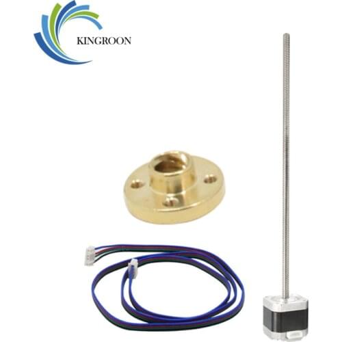 Nema 17 Stepper Motor 1.5A with 4pin Cable T8 Lead Screw 300mm Trapezoidal Nuts Part For CNC Z Axis Linear 3D Printers Parts Set