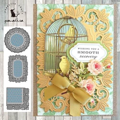 Panalisacraft Lace Background Metal Cutting Dies Craft Dies Scrapbooking Card Making Album Embossing Stencil Die Cut Decoration