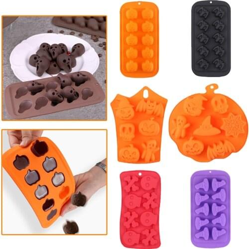 Silicone Molds Pumpkin Mold For Baking Pan For Pastry Confectionery Chocolate Mold Bakeware Ice mould Cube Maker Halloween Decor