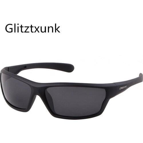 Glitztxunk New Polarized Sunglasses Men Square Brand Fashion Sports Sun Glasses For Male Outdoor Goggles Eyewear UV400 Oculos