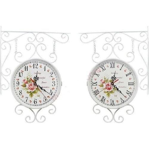 Wrought iron Station clock wall clock