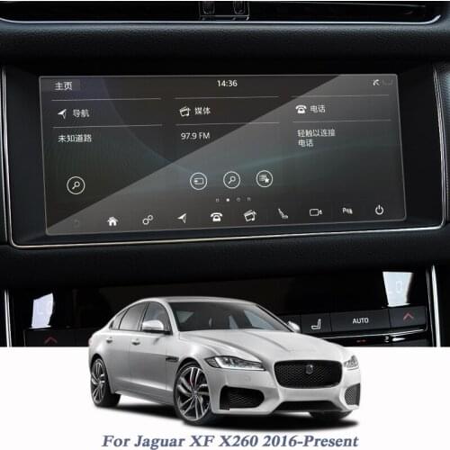 Car Styling GPS Navigation Glass Screen Film For Jaguar XF X260 2016-Present Dashboard Display Film TPU Auto Accessory