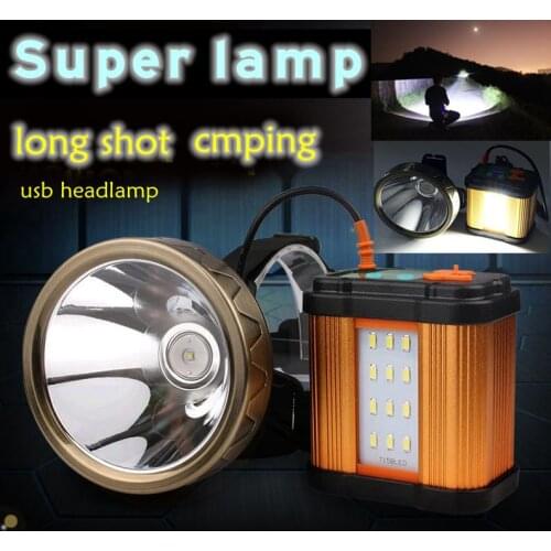 High quality 2018 usb cree xml led xpg headlamp recgargeable powerfull outdoor spotlight headlight for hunting fishing camping