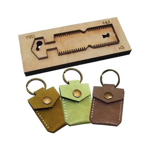 Japan steel blade dies Cutter Mini IC ID card holder for DIY leather craft key ring knife mould die cut hand punch tool 45x68mm