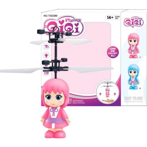 Gesture Induction RC Electric Helicopter Toy Hand Operated Cartoon Quadcopter Helicopter Model Electric Gesture Toy For Children