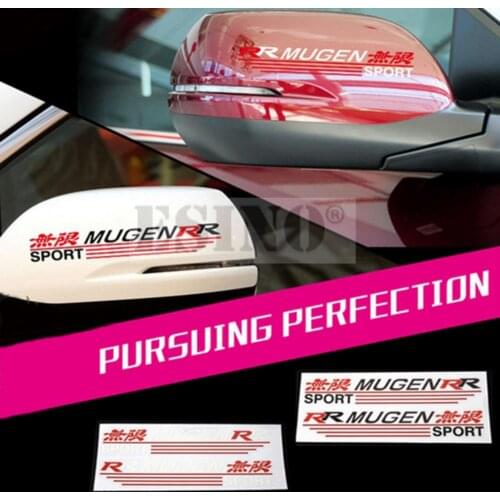 20 x Newest Design Car Rear View Decoration Stickers Car Creative Decals For Mugen RR Sport