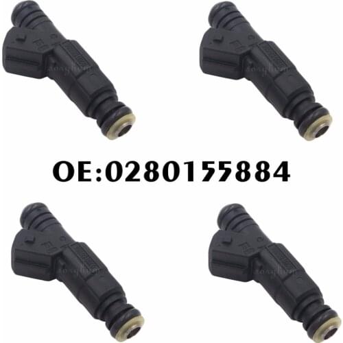 4PCS 0280155884 FOR ROVER GROUP MGZR 1.4,1.8 01 to 05 Petrol Fuel Injector Nozzle Valve