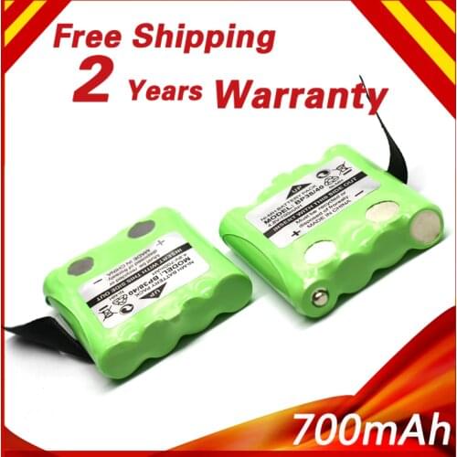 2PCS/LOT 700mAh NI-MH Battery For Uniden BP-38 BT-1013 BP-40 BT-537 GMR FRS 2way radio interphone interco walkie-talkie bateria