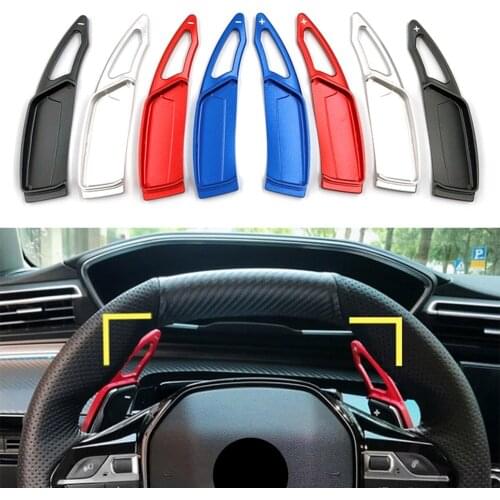 Aluminum Car Steering Wheel Paddle Shifter Extension For Peugeot 3008 5008 GT 2017 2018 2019
