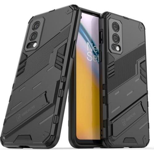 For Cover Oneplus Nord 2 Case For Oneplus Nord 2 Capas Bumper PC Bumper Kickstand Back Cover For Oneplus Nord N200 2 5G Fundas