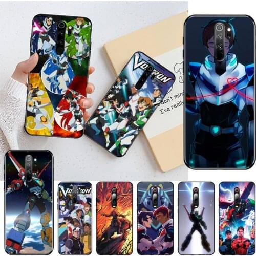 YJZFDYRM Voltron Legendary Cover Black Soft Shell Phone Case for Redmi 8A Note 9 8 8T 7 6 6A 5 Go Pro Redmi 9 K20