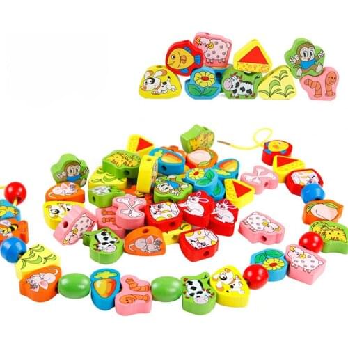 High Quality Baby Colorful Large Beaded Learning Toy New Hot Sale Children Early Education Cartoon Cute Toys