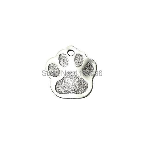 Customized dog tags cheap Custom Engraved Pet Tag Wholesale Dog Cat tags Stainless Steel Paw Necklace hl80795
