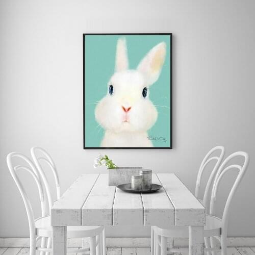 Lovely Mandarina grey Duck Canvas Art Print Painting Wall Picture Poster For Babys Room Home Decoration Unframed LZ826