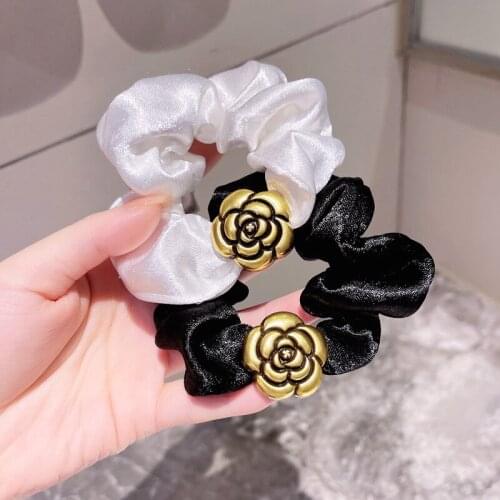 Fashion Girls Fabric art hair accessories Cute Sweet Kids Girls hair band headband rubber band easy matching elastic hair bands