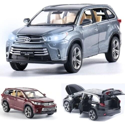 1:32 Highlander Car Model Alloy Car Die Cast Toy Car Model Pull Back Childrens Toy Collectibles