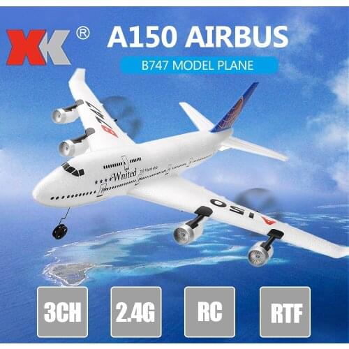 WLtoys Xk A150 Airbus B747 Model Plane Rc Fixed-wing Epp 2.4g 3ch Remote Control Airplane Rtf Toy Gift For Kids