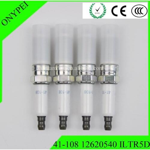 Set 4 New 41 108 41108 ILTR 5D Iridium Spark Plug For Buick Chevrolet GMC 41-108 12620540 ILTR5D