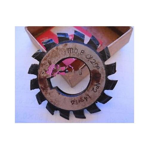 Set 8Pcs Module 0.8 PA20 Bore16 1#2#3#4#5#6#7#8# Involute Gear Cutters M0.8
