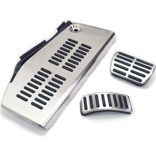 TT Style Stainless Steel Pedal Set (Auto Transmission) For Golf Jetta MK4, New Beetle (For LHD and auto transmission ONLY)