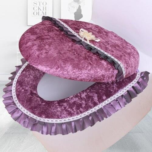 Two-piece Toilet Cushion Set Toilet Seat Cover Thickened Tapa Wc Universal Warm Badkamer Accessoires Home Supplies Mat Set
