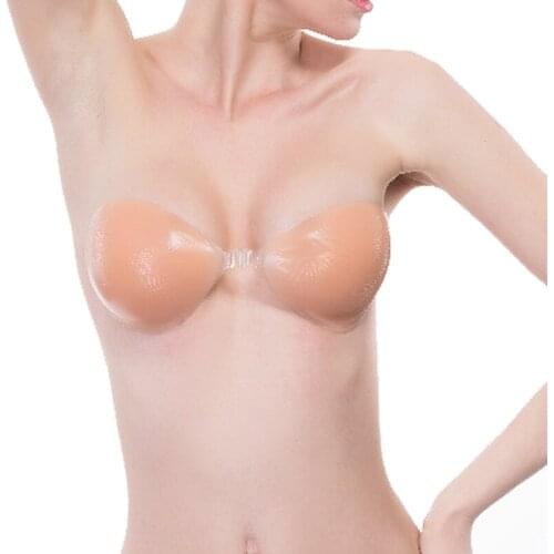 New Silicone Bra Invisible Push Up Sexy Stealth Adhesive Strapless Backless Breast Enhancer for Women Lady
