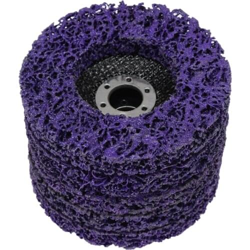 5pcs/Lot Poly Strip Disc Wheel Paint Rust Fast Removal Clean Grinding Abrasive Tools For Angle Grinder 100*16mm Mayitr