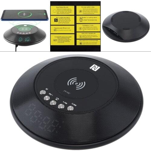 Portable Charging Wireless Speaker TF Card with Digital Screen Display Plug-in Loudspeaker Music Stereo Sound for Home Outdoor