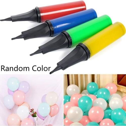 5cm * 28.5cm Balloon Inflator Portable Plastic Handheld Ball Balloon Air Pump Inflator Non-Slip For Wedding Party Holiday Decora
