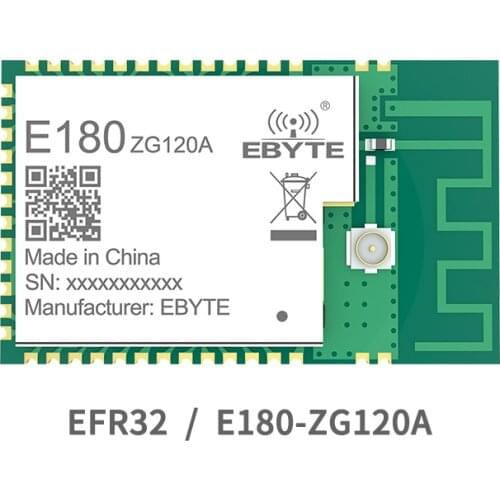 EFR32 Zigbee RF Module 2.40GHz 20dBm 1km COJXU E180-ZG120A Wireless Transceiver Transmitter Receiver PCB IPEX Antenna SMD