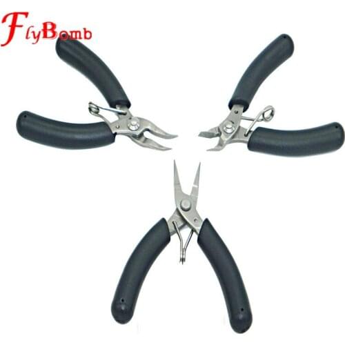 Flybomb 3 Pcs/lot Badminton Tennis Sqush Racket Racquet String Machine Stringing Tools Bent Needle Nose Pliers L512OLC