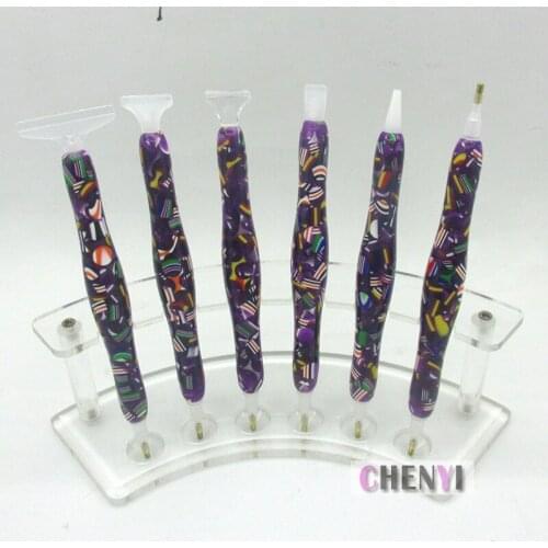 New Resin DIY Diamond Painting Pen Tool Rhinestones Pictures Handmade Point Drill Pen Cross Stitch Embroidery Sewing Accessories