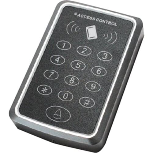 Access Control Reader 125 khz ID / 13.56mhz IC 1000 user with Pin pad + 2 pcs RFID card