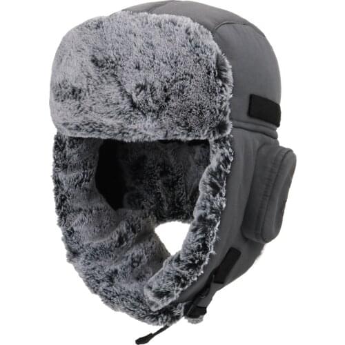 Connectyle New Chunky Warm Trapper Hat For Men Women Winter Russian Hats Thick Plush Lined Waterproof Ushanka Hunting Skiing Cap