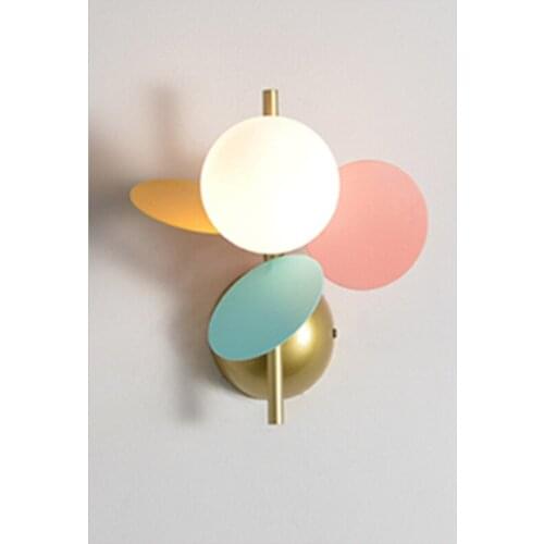 Modern contracted children room wall lamp Nordic bedroom bedside lamp modern contracted hotel corridor corridor decorative light