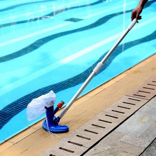 Jet Vacuum Brush Pool Vacuum Head Set Cleaner with Brush Bag Hose Adapter Cleaning Tool for Swimming Pool Spa Pond Hot Tub