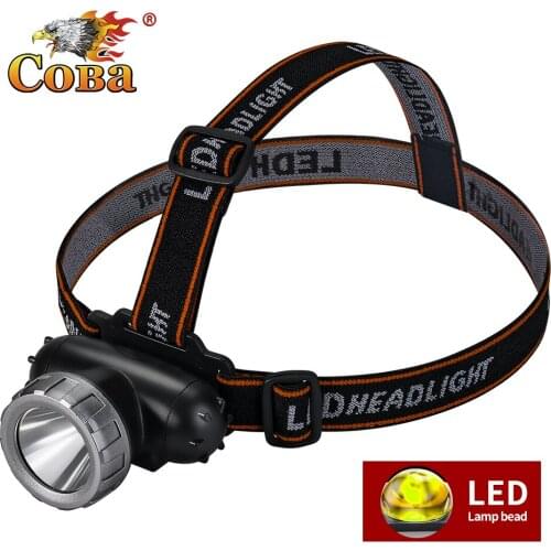 Coba Super Bright LED Built-in Battery USB Rechargeable Headlamp Mini Portable Flashlight Lantern Outdoor Camping Headlamps