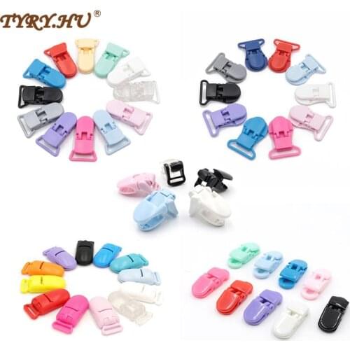 TYRY.HU 100pcs/lot Pacifier Clip for Baby Pacifier Holder Silicone Beads Baby Teether Pacifier Chain Accessories Baby Products