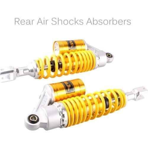 350mm Motorcycle Rear Air Shocks Replace Absorbers Clevis For Honda CB750 CB 750 Yellow 1 Pair