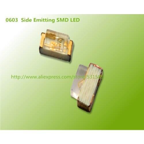 0603 SMD LED 20KPCS/LOT Side Emitting red, yellow orange Pu green, blue, green, white, warm white light