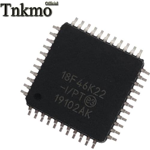 50PCS PIC18F46K22-I/PT TQFP-44 PIC18F46K22-IPT TQFP44 PIC18F46K22 18F46K22 New and original
