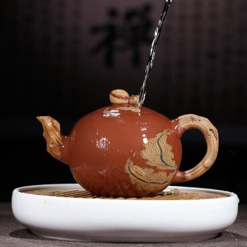 380ml Pure Yixing teapot famous hand-teapot ceramic