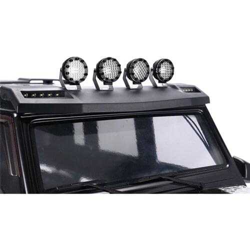 4pcs Car Roof Light Round Spotlights Bright Lamp for 1/10 Axial SCX10 III Traxxas TRX6 G63 TRX4 G500 RC Car Accessories