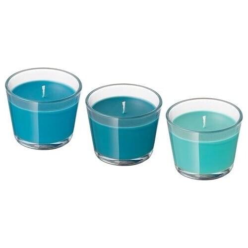 Bracka Triple Scented Candle Turquoise candles and scents свечи и ароматы velas y aromas