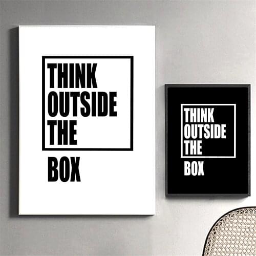 Black And White Quotes Canvas Painting Motivational Word Posters Prints Minimalist Pictures Nordic Living Room Home Decoration