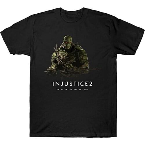 Injustice 2 SWAmp Thing TShirt Men Womens Cute Graphic Tops Funny Tee Teen Girl T Shirt Black
